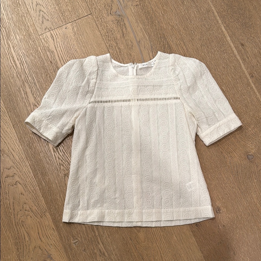 Elegant Ivory Lace Women's Top